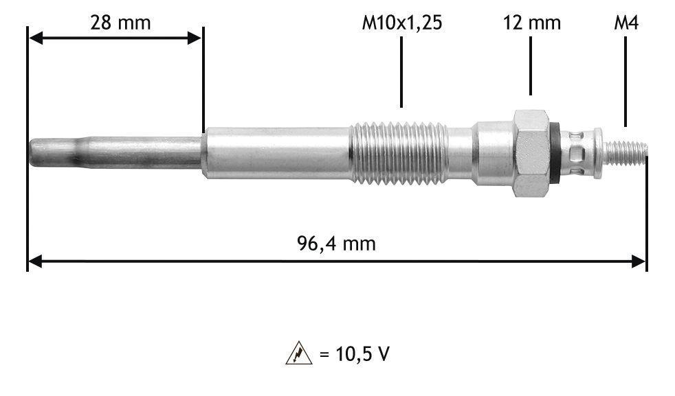 Bougie de préchauffage VALEO ref. 345209